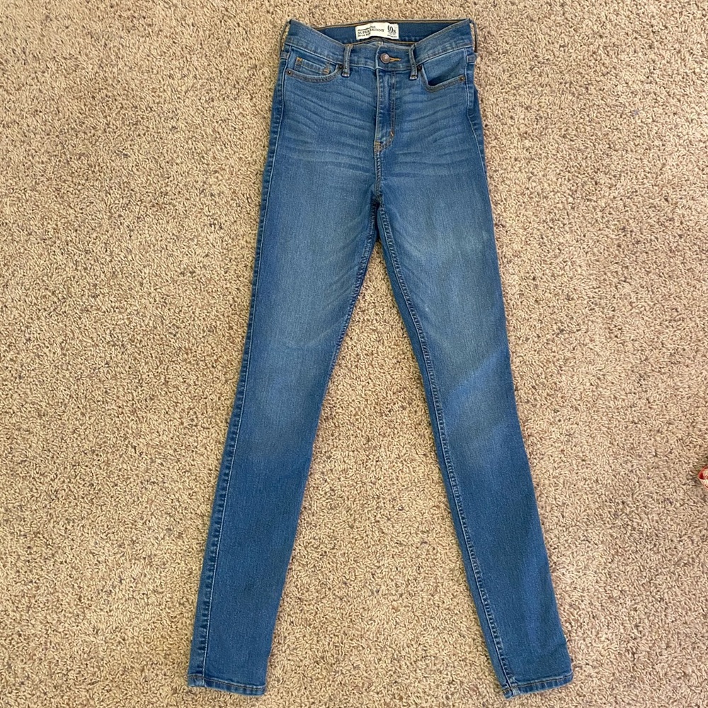 Abercrombie and Fitch Super Skinny High Rise Jeans